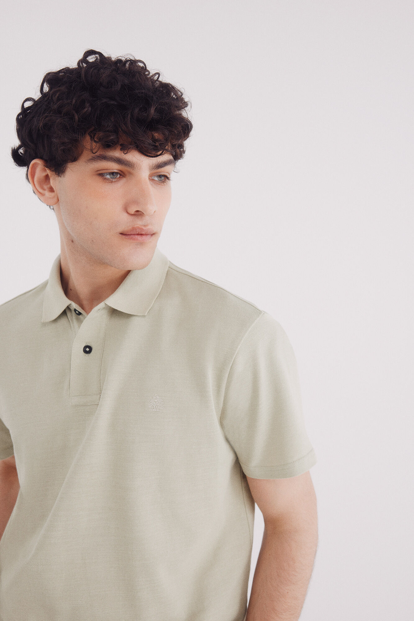Springfield Polo piqu&eacute; fantas&iacute;a color regular fit kaki