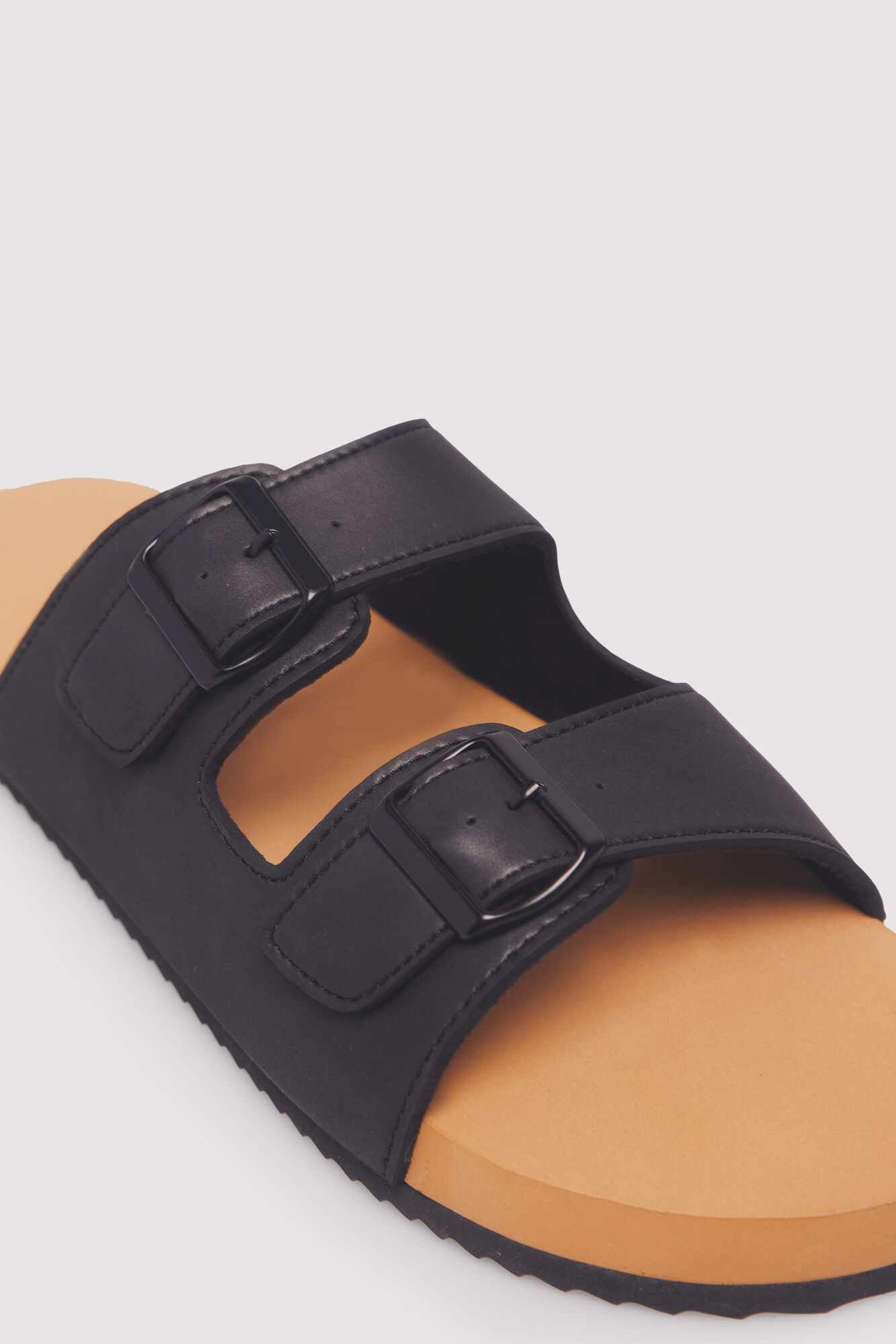 Springfield Sandalia doble hebilla negro