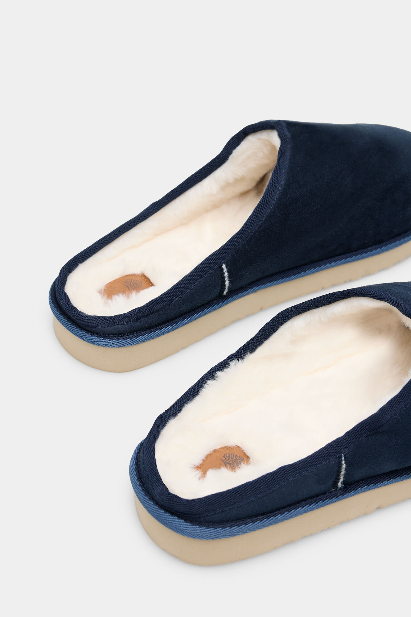 Springfield Zapatilla de casa cinta bicolor azulado