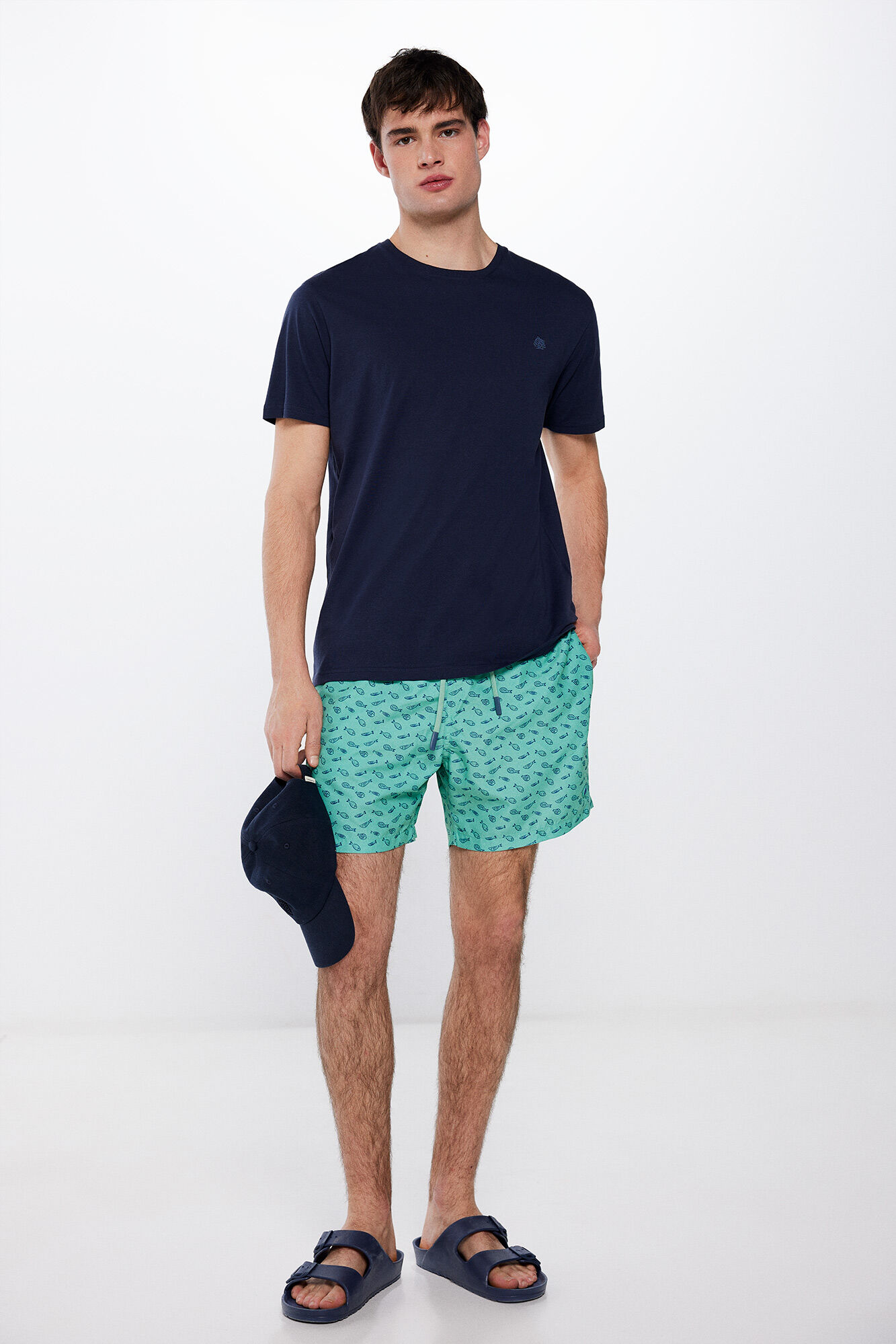 Springfield Ba&ntilde;ador estampado peces