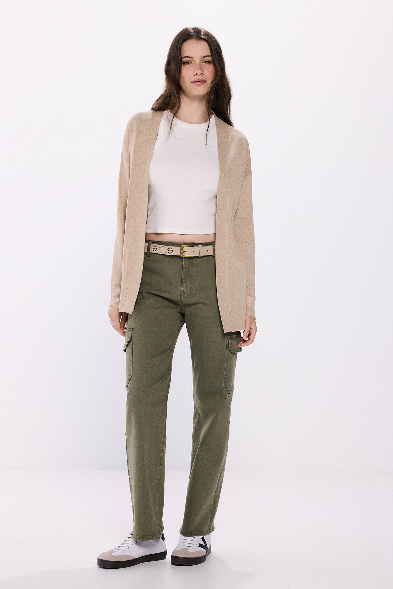 Springfield Cardigan liso abierto