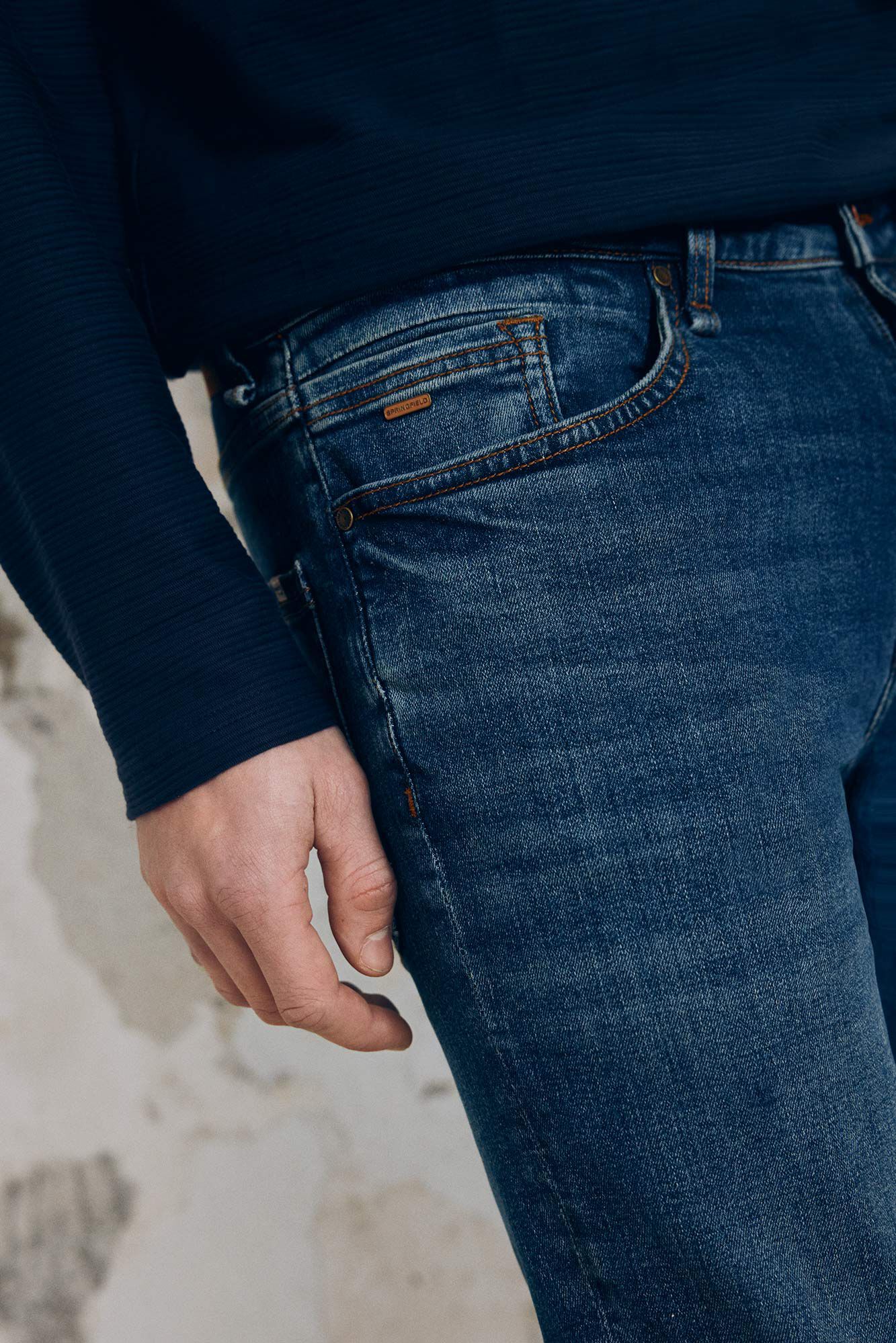 Springfield Jeans skinny fit turquesa