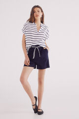 Springfield Shorts cintur&oacute;n r&uacute;stico algod&oacute;n estampado