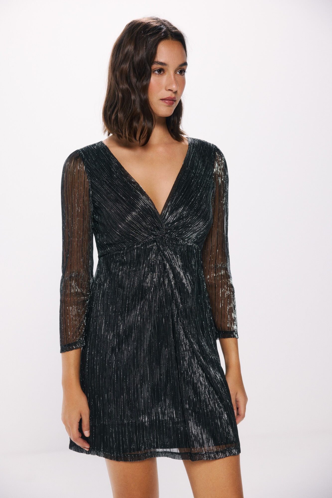 Springfield Vestido corto lurex