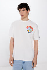 Springfield Playera Snoopy Summer Tree marfil