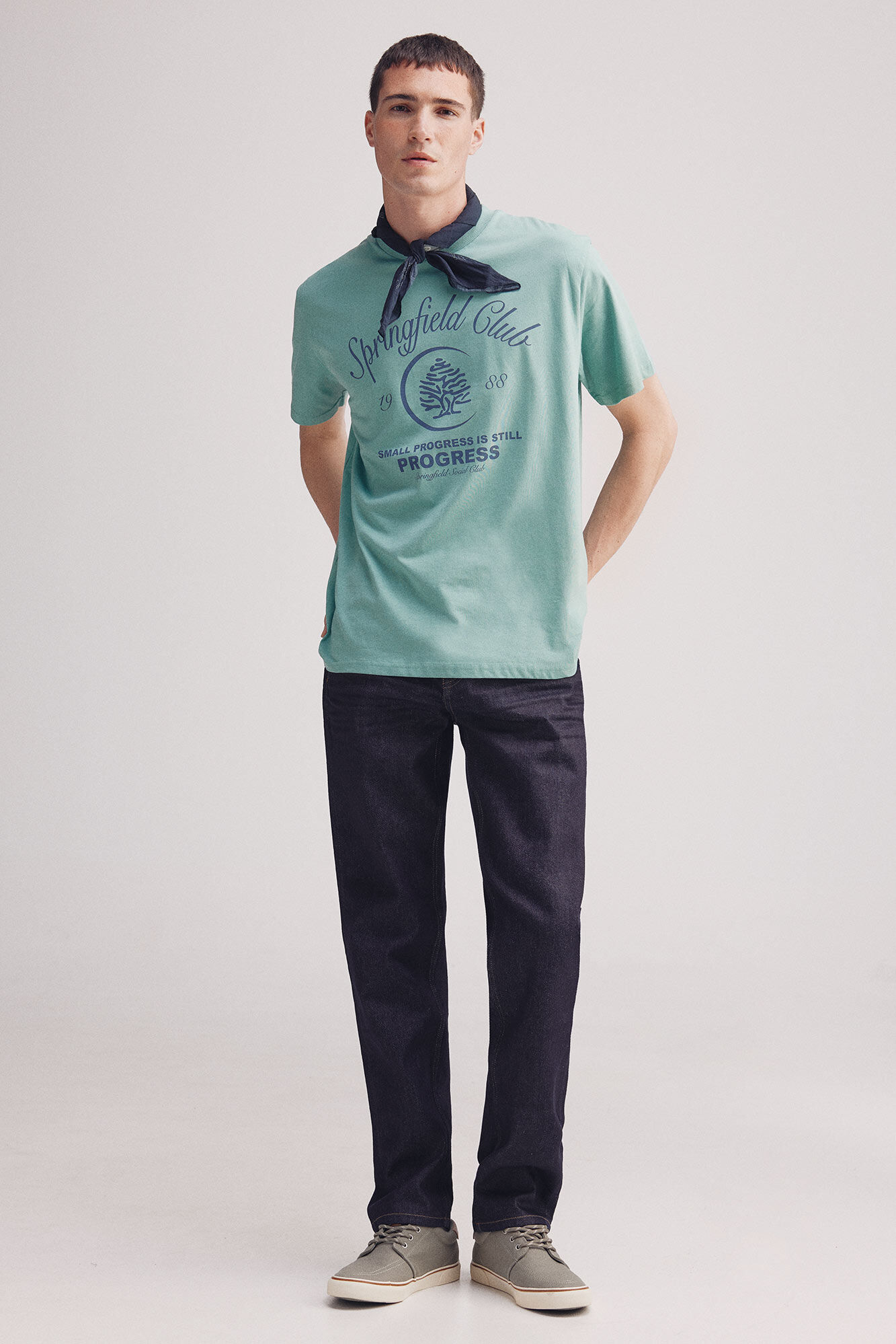 Springfield Playera &aacute;rbol progress verde