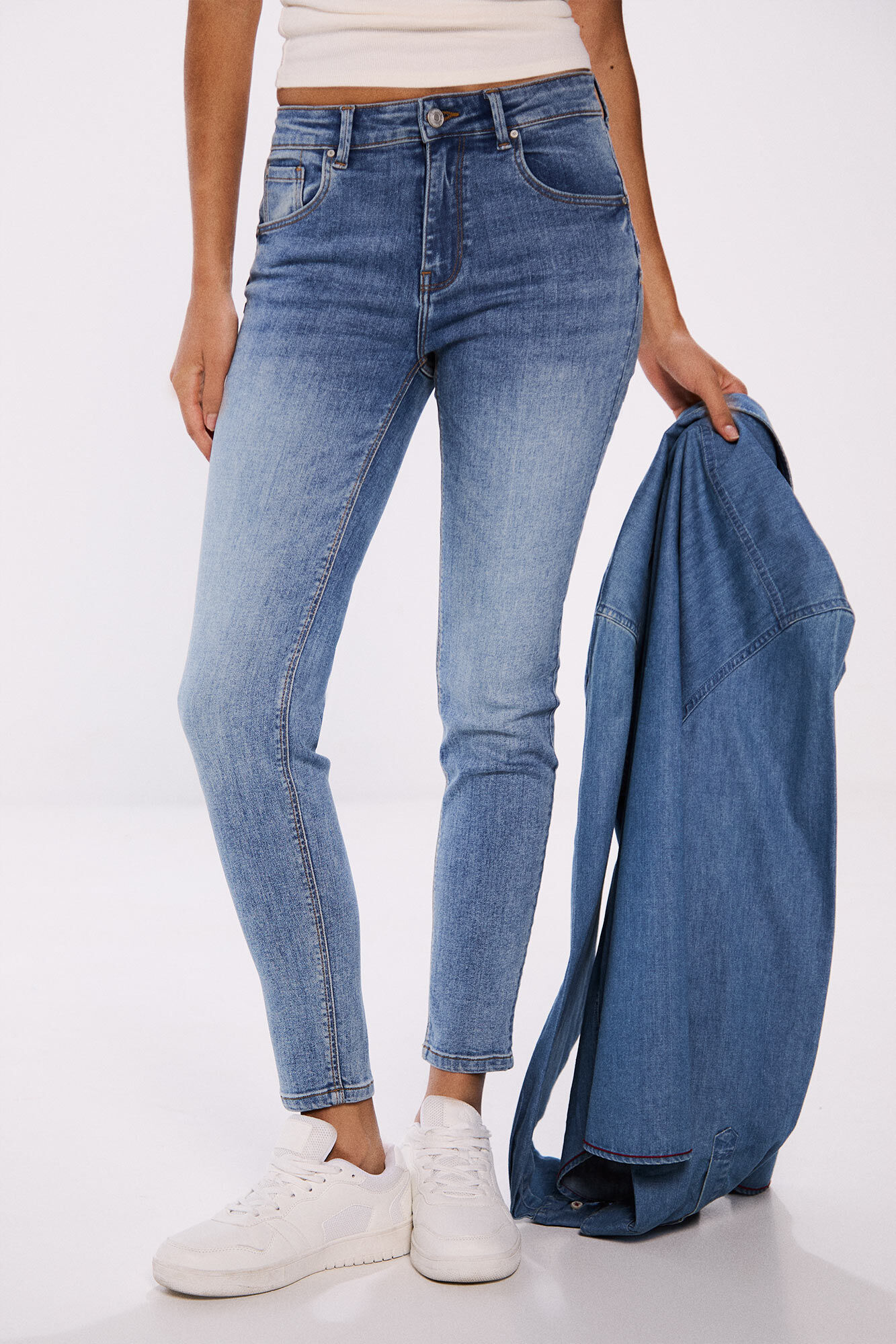 Springfield Jeans push up azul