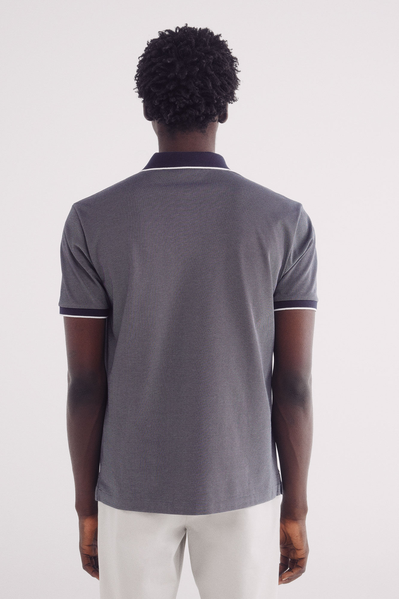 Springfield Polo oxford cuello contraste regular fit marino