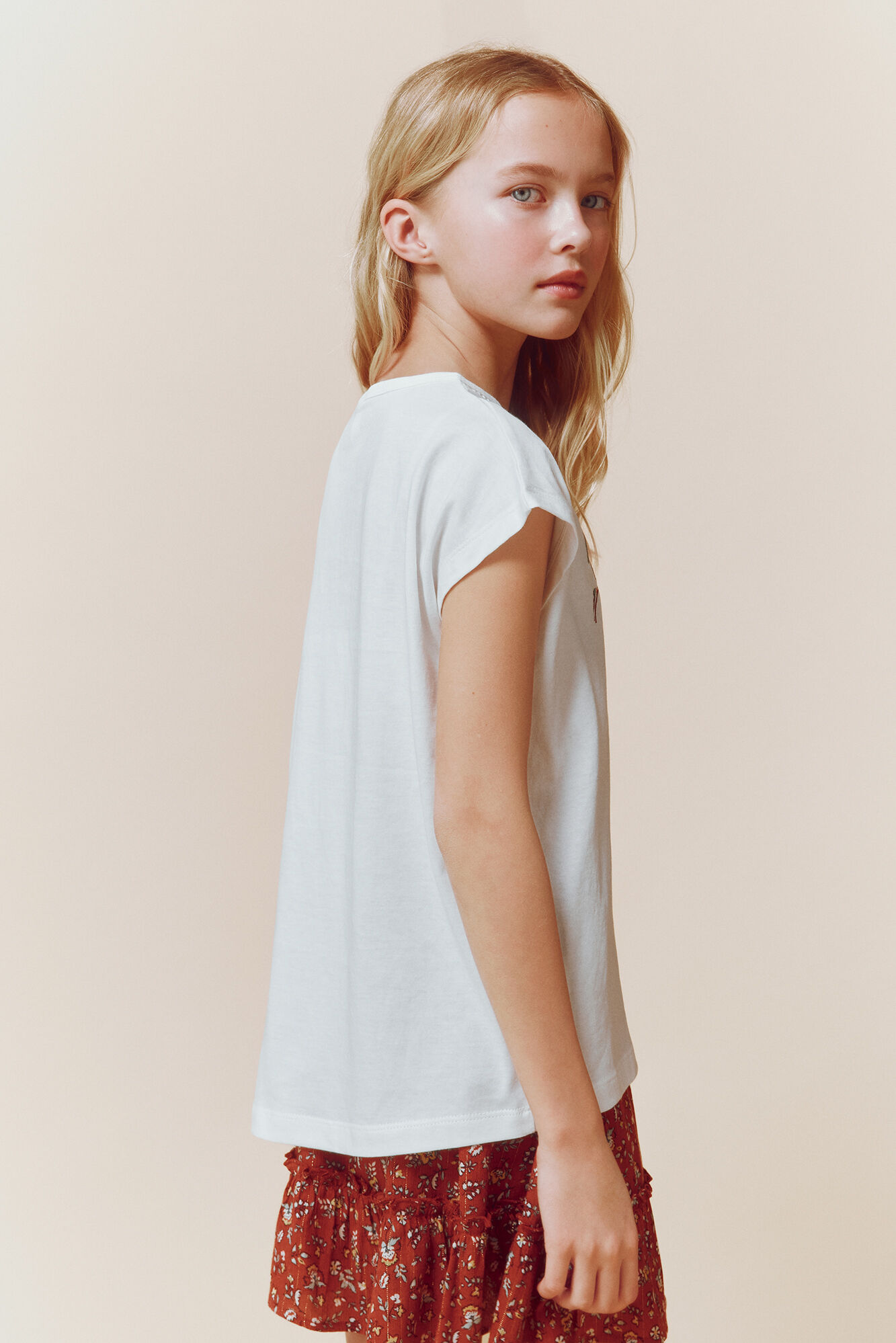 Springfield Kids Playera "Voy con todo" marfil