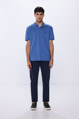 Springfield Polo piqu&eacute; basico regular fit azul tinta