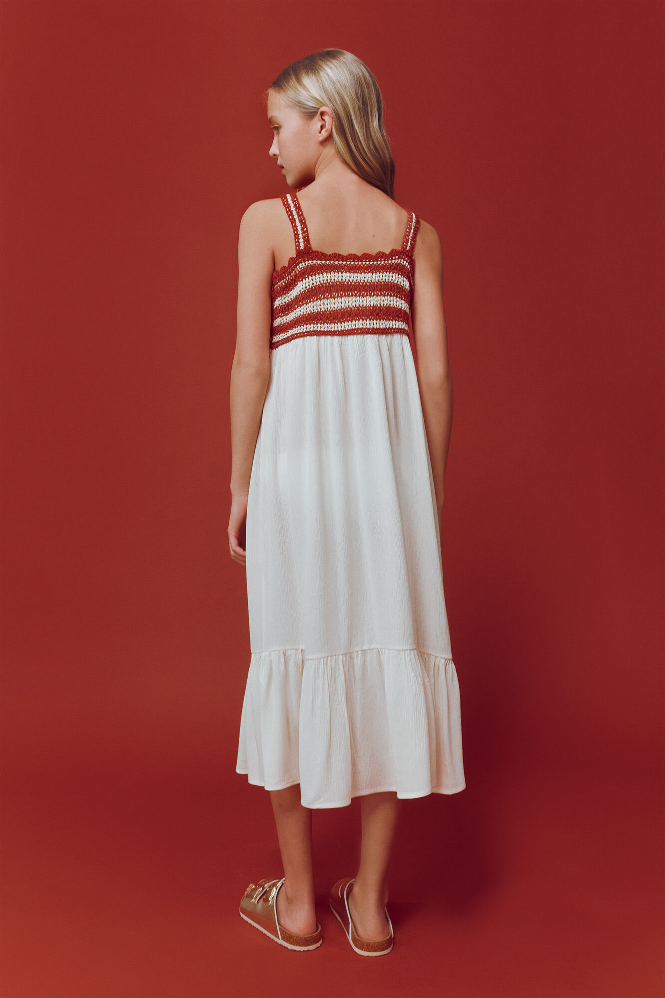 Springfield Kids Vestido Menorca blanco