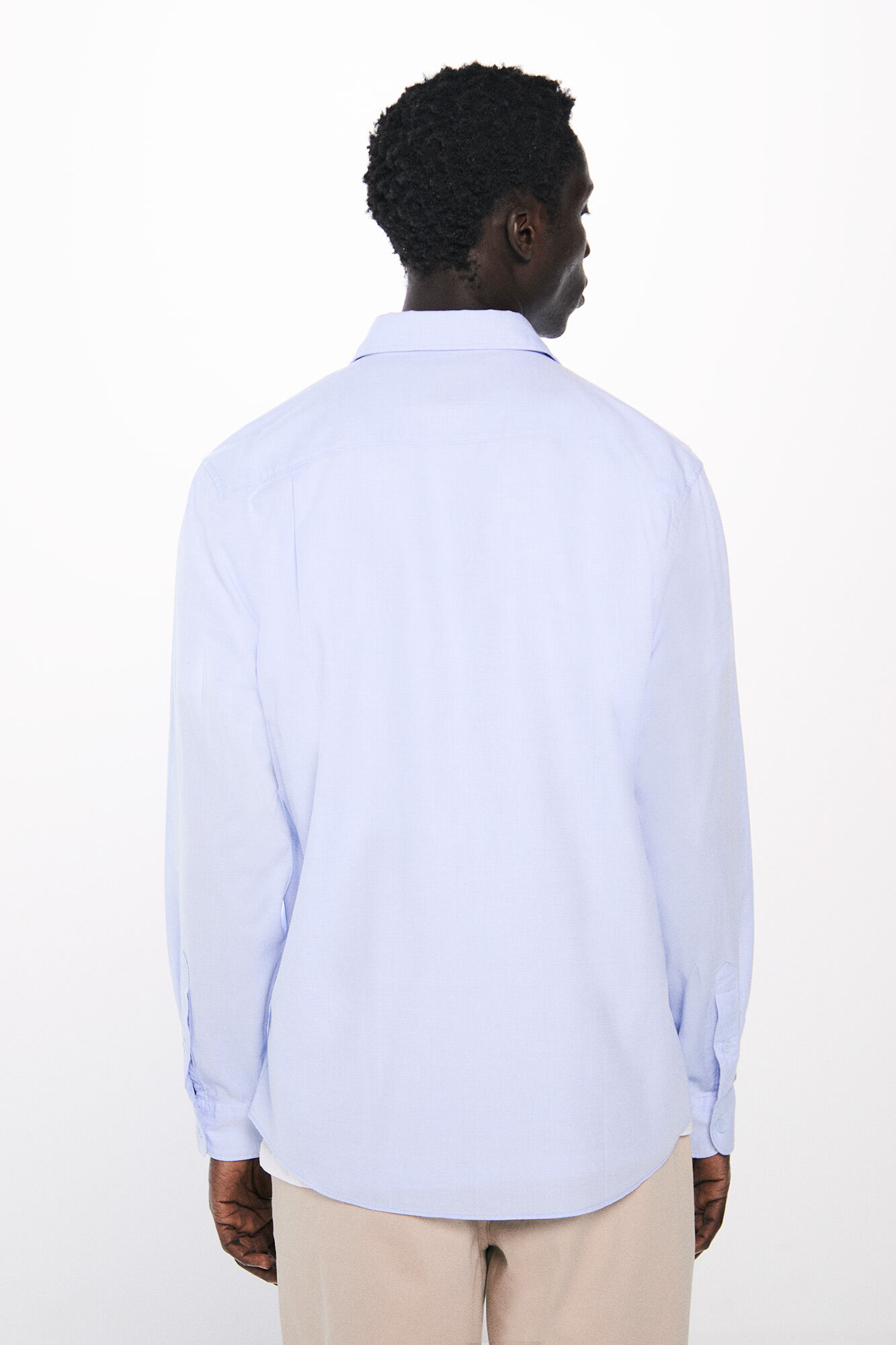 Springfield Camisa vestir estructura azul