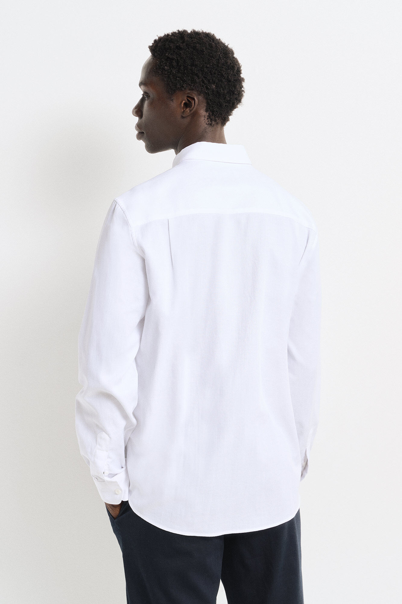 Springfield Camisa vestir bicolor natural