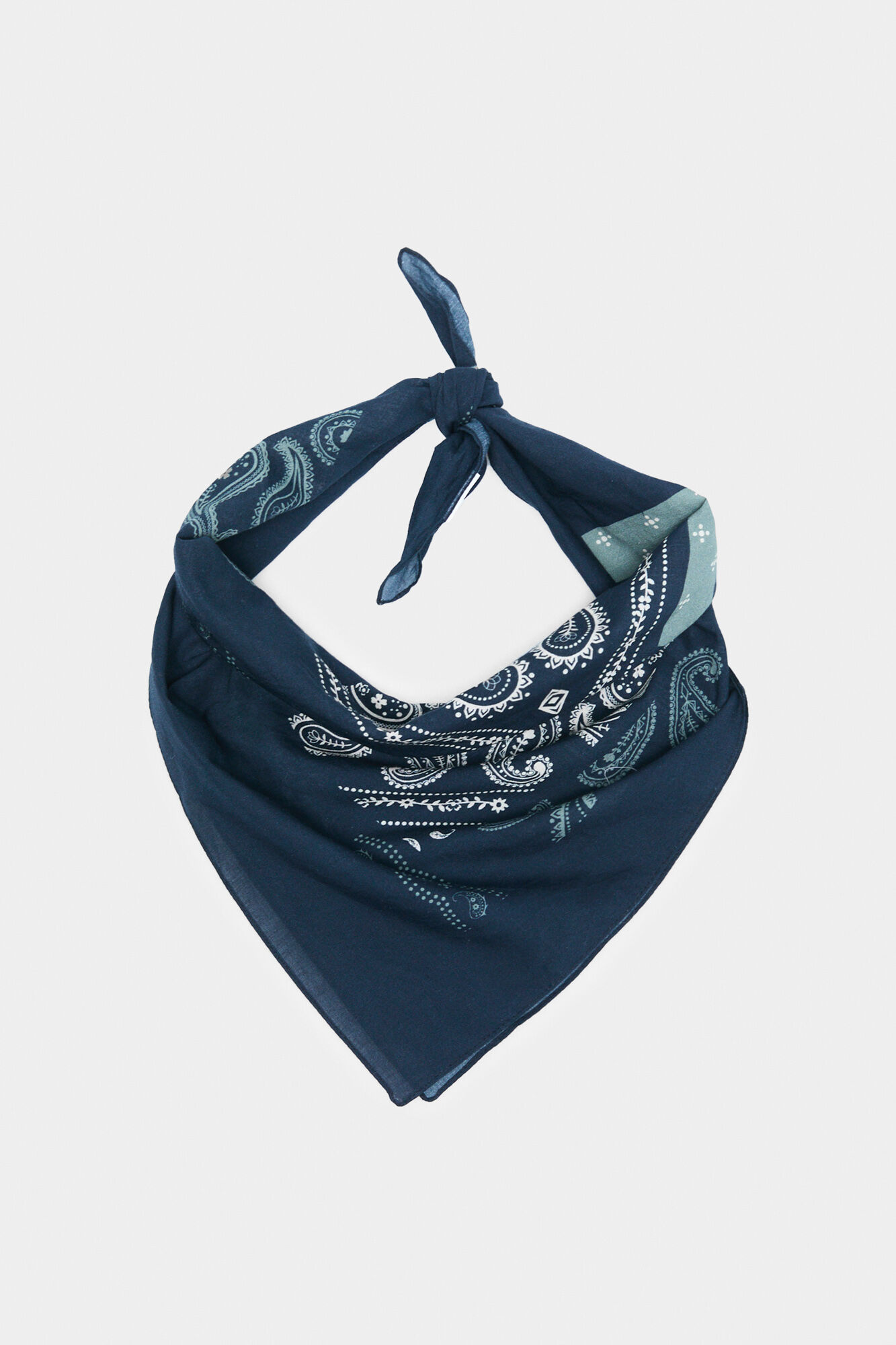 Springfield Pa&ntilde;uelo algod&oacute;n paisley azul