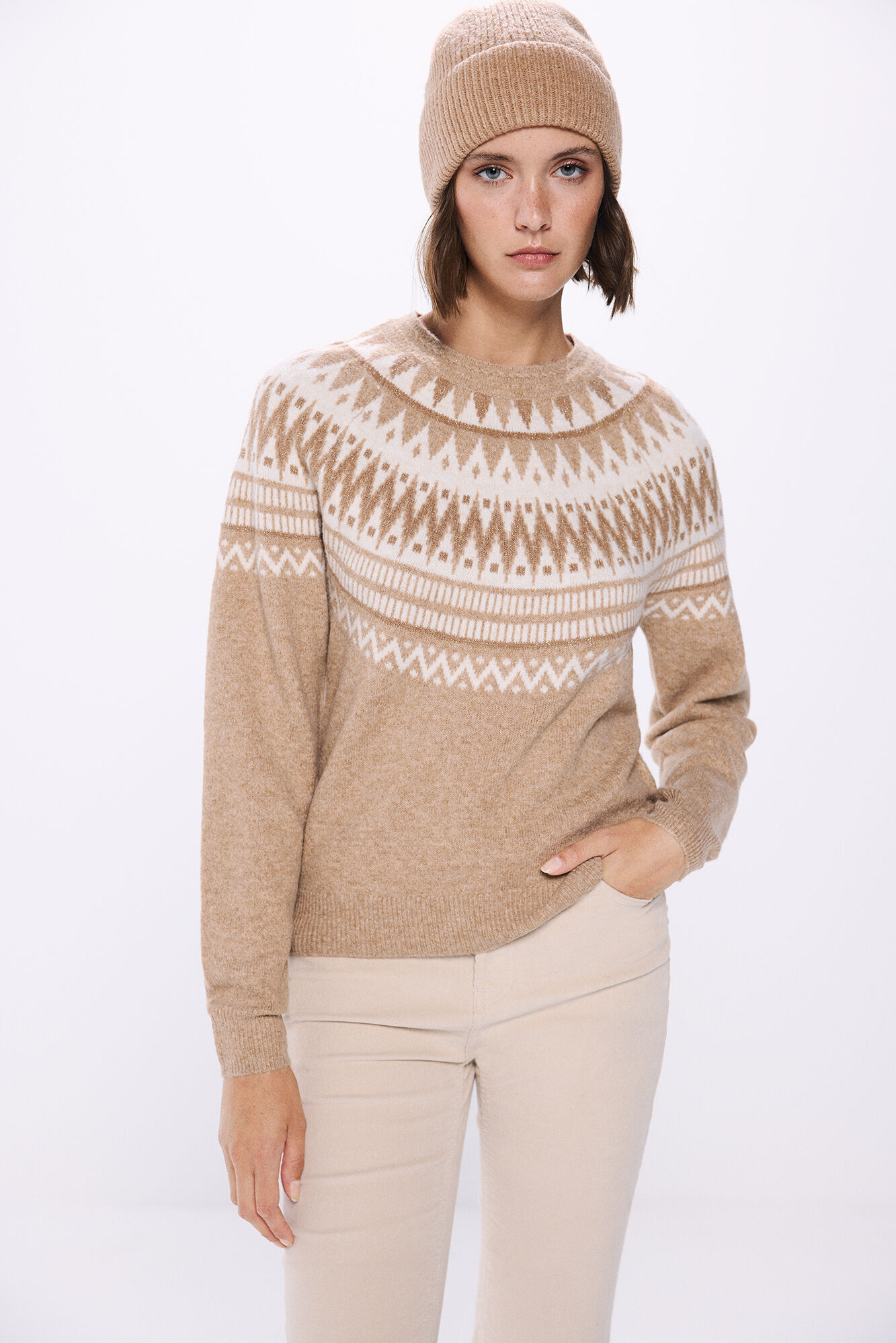 Springfield Su&eacute;ter cenefas jacquard