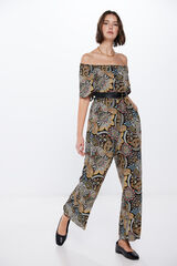 Springfield Jumpsuit halter estampado negro