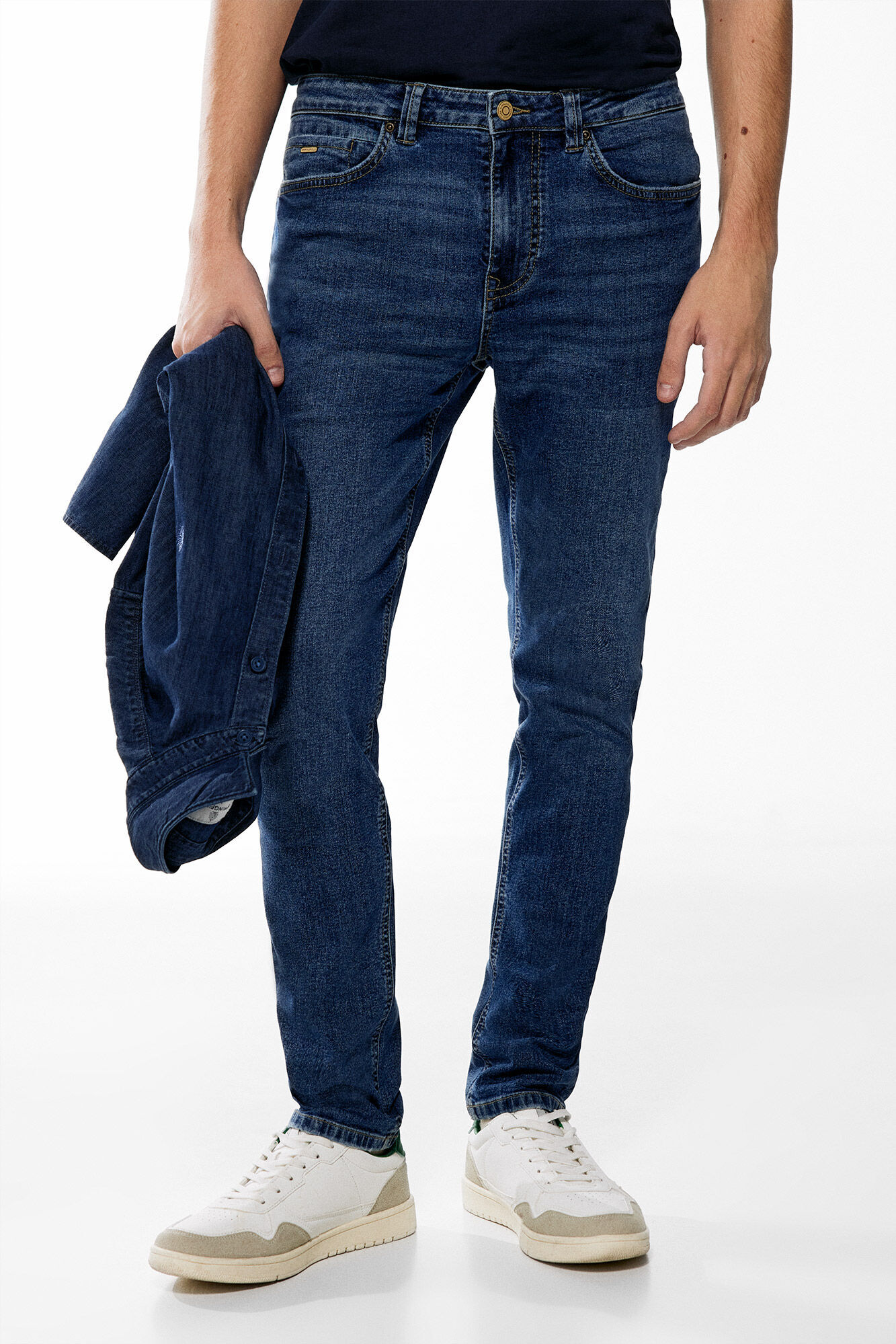 Springfield Jeans skinny lavado medio oscuro azulado