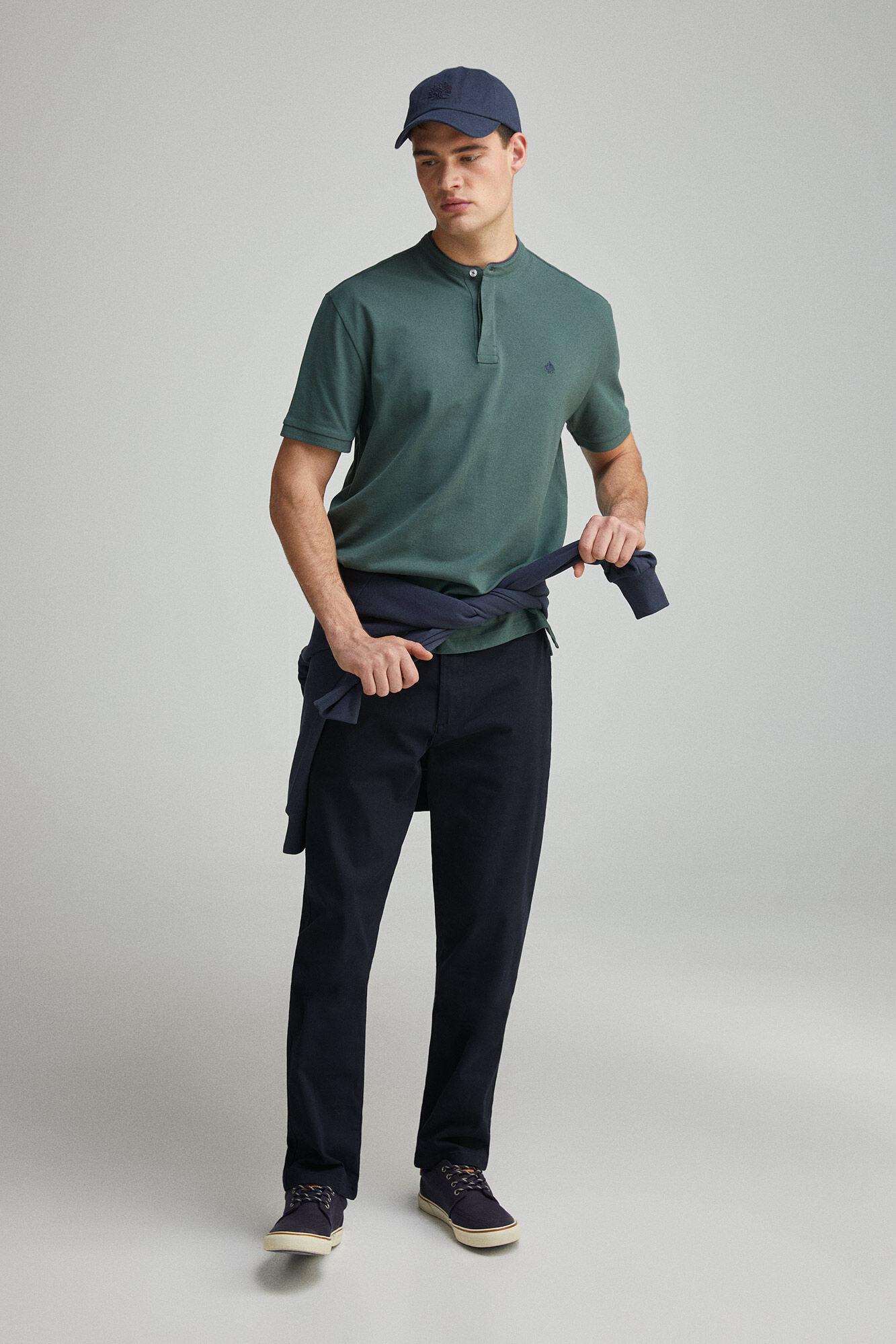 Springfield Polo piqu&eacute; mao regular fit verde