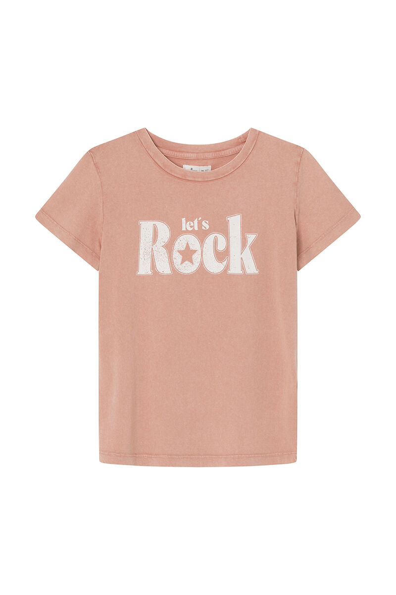 Springfield Playera gr&aacute;fica algod&oacute;n rosa