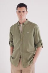 Springfield Playera algod&oacute;n slub kaki