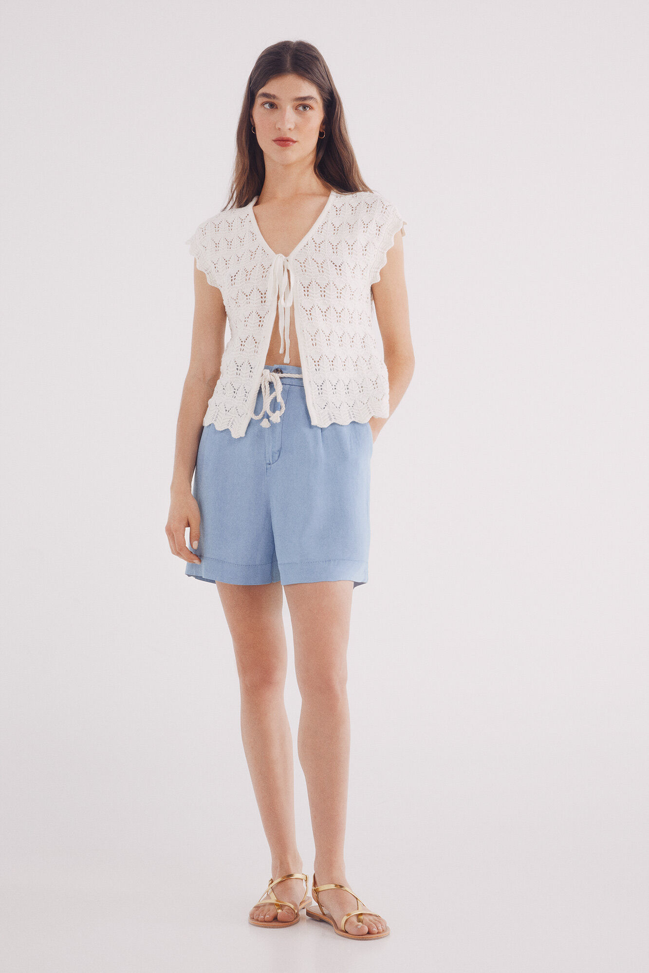 Springfield Shorts cintur&oacute;n tencel