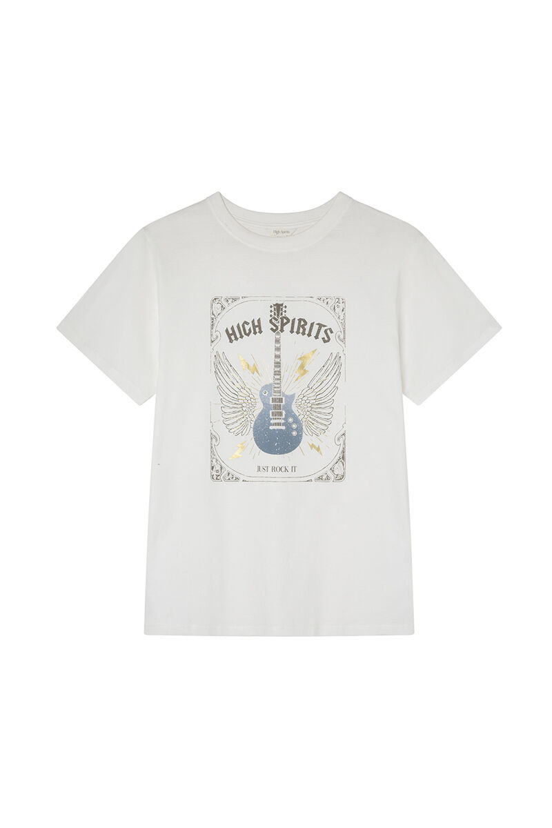 High Spirits Playera Freedom blanco