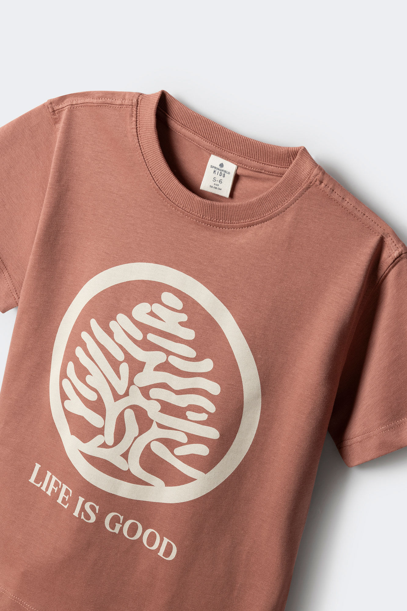 Springfield Kids Playera Arbol ni&ntilde;o rosa
