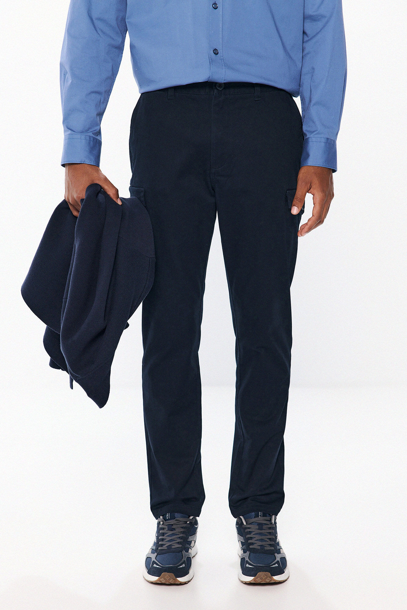 Springfield Pantal&oacute;n cargo confort slim fit marino