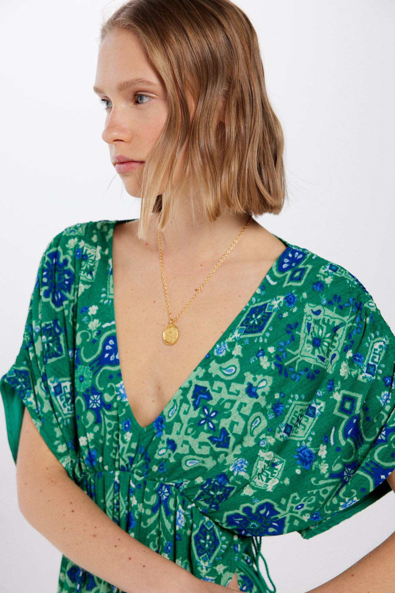 Springfield Vestido corto t&uacute;nica estampado