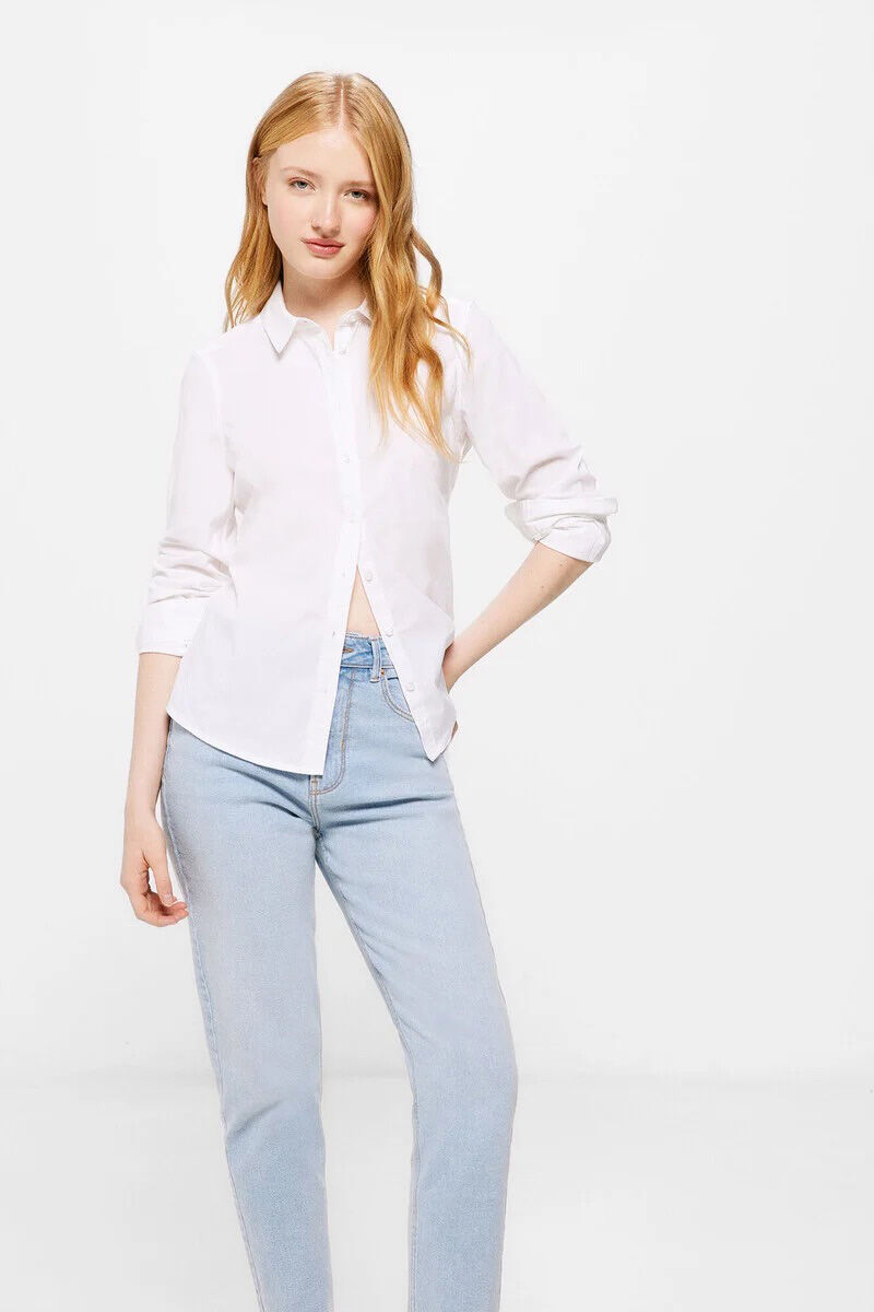 Springfield Blusa entallada algod&oacute;n natural