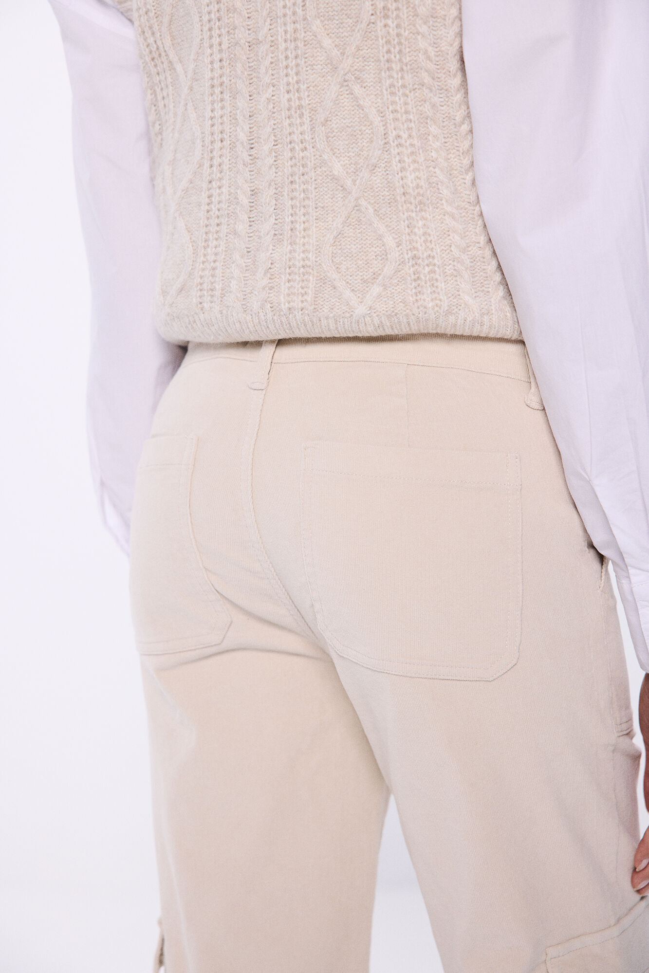 Springfield Pantal&oacute;n cargo pana beige