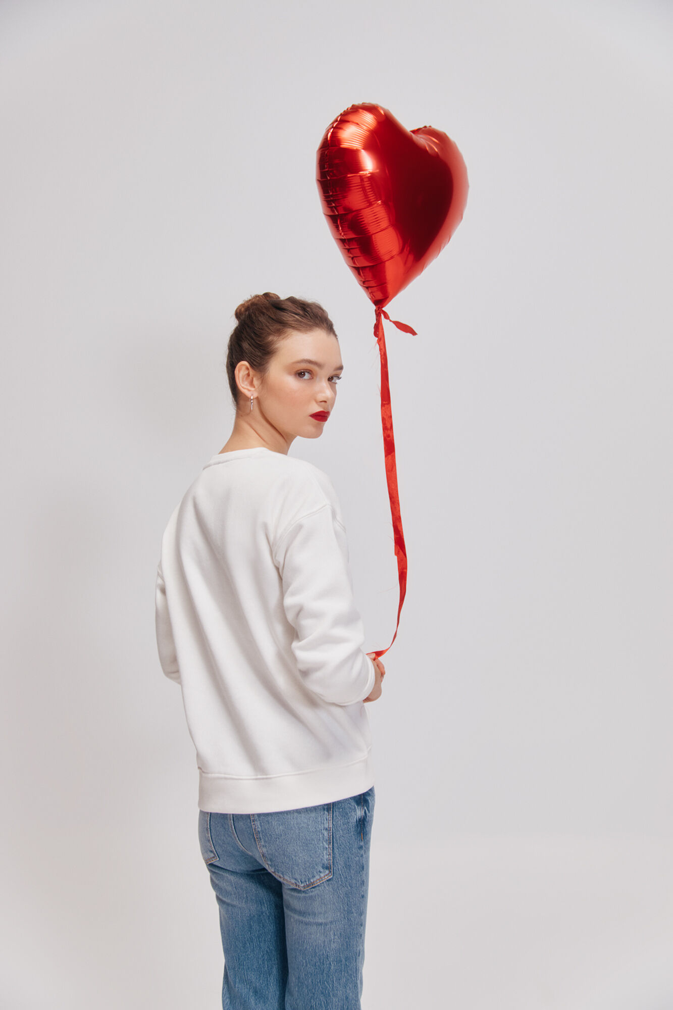 Springfield Sudadera "Love me" blanco
