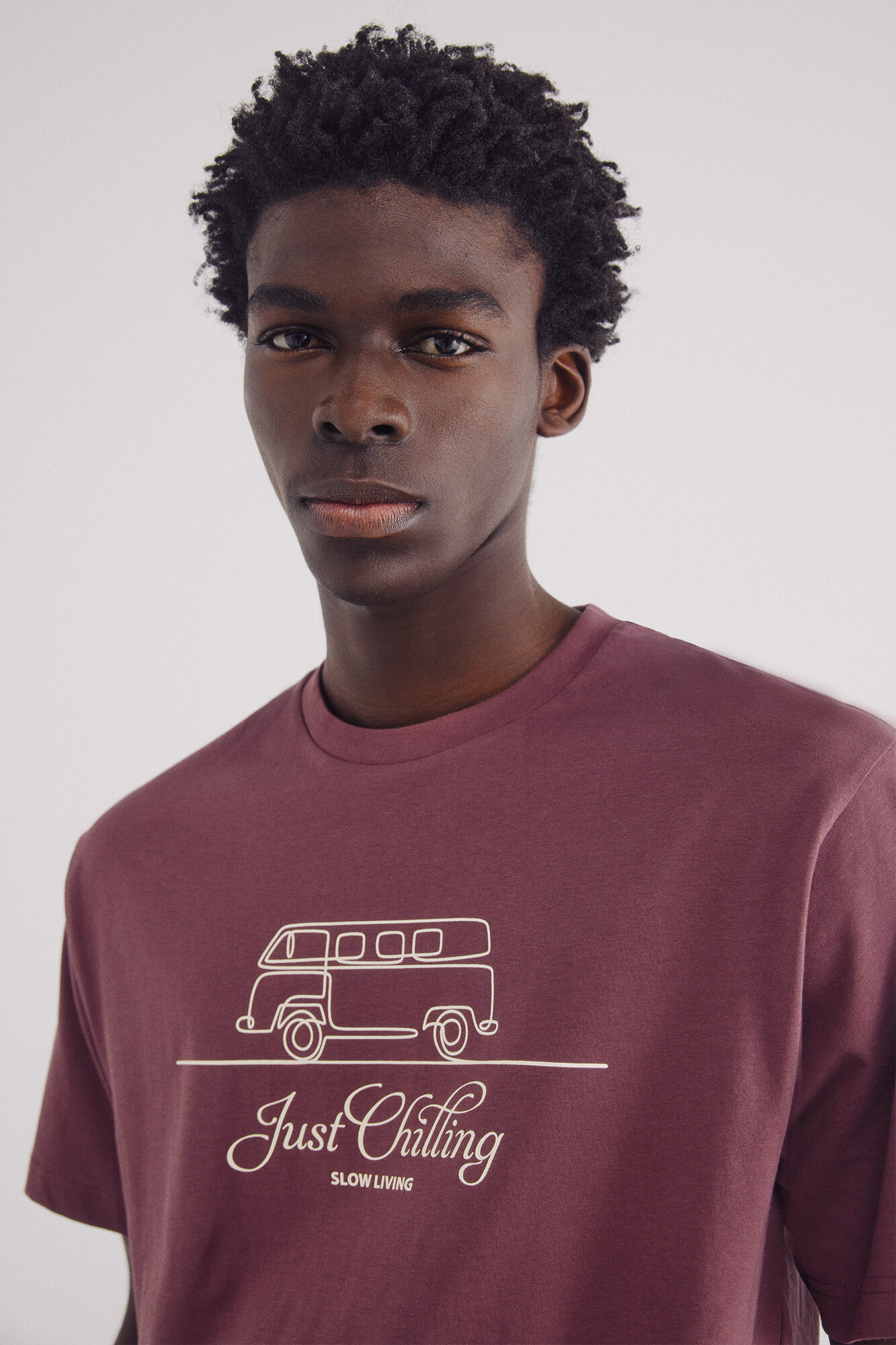 Springfield Playera just chilling p&uacute;rpura
