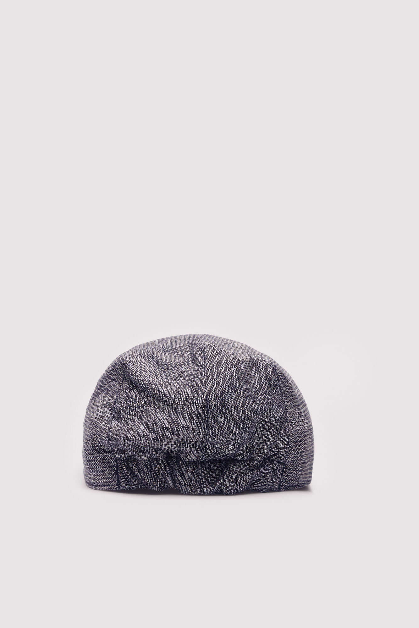 Springfield Gorra plana mezcla lino espiga azul azulado