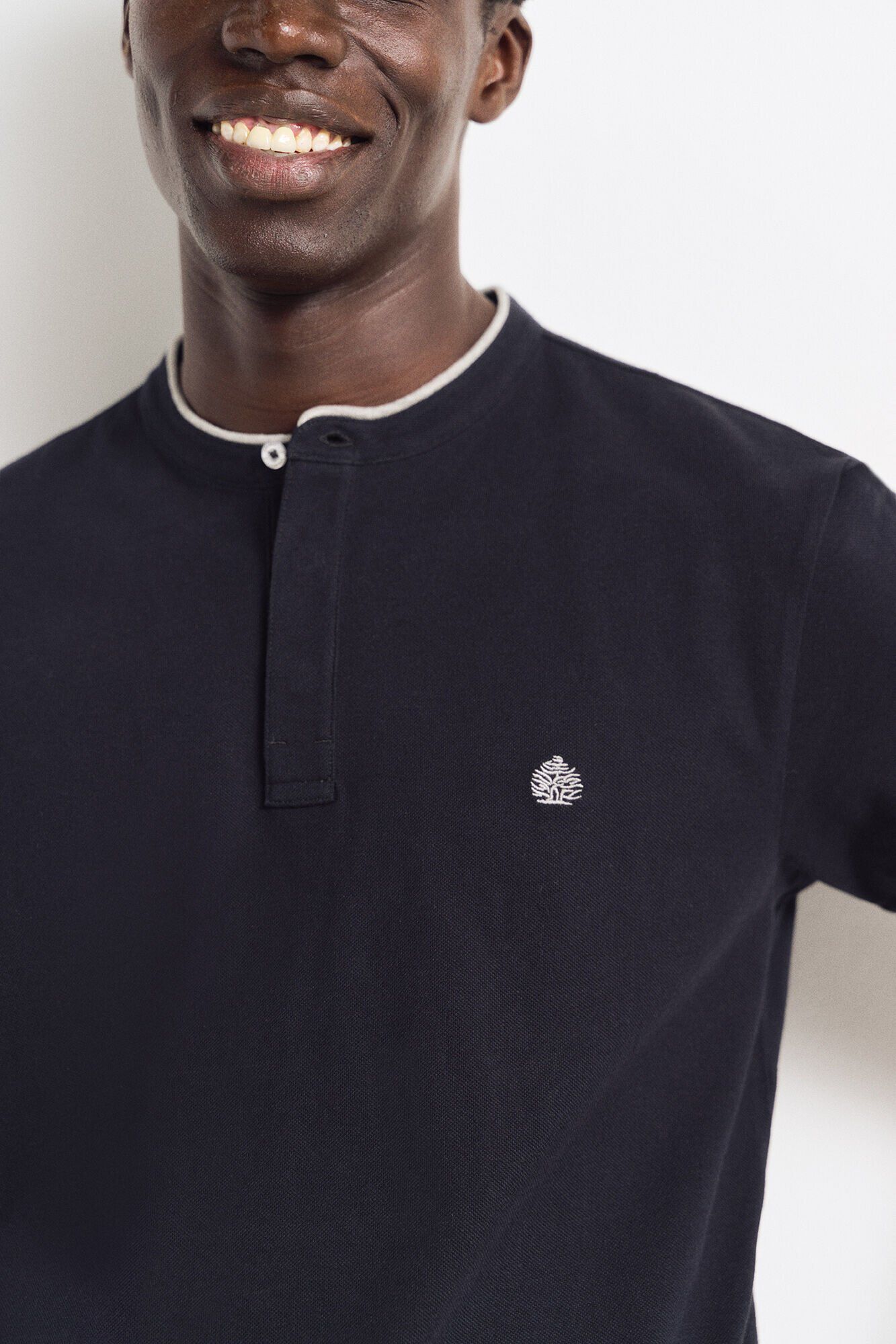 Springfield Polo  piqu&eacute; cuello mao regular fit marino
