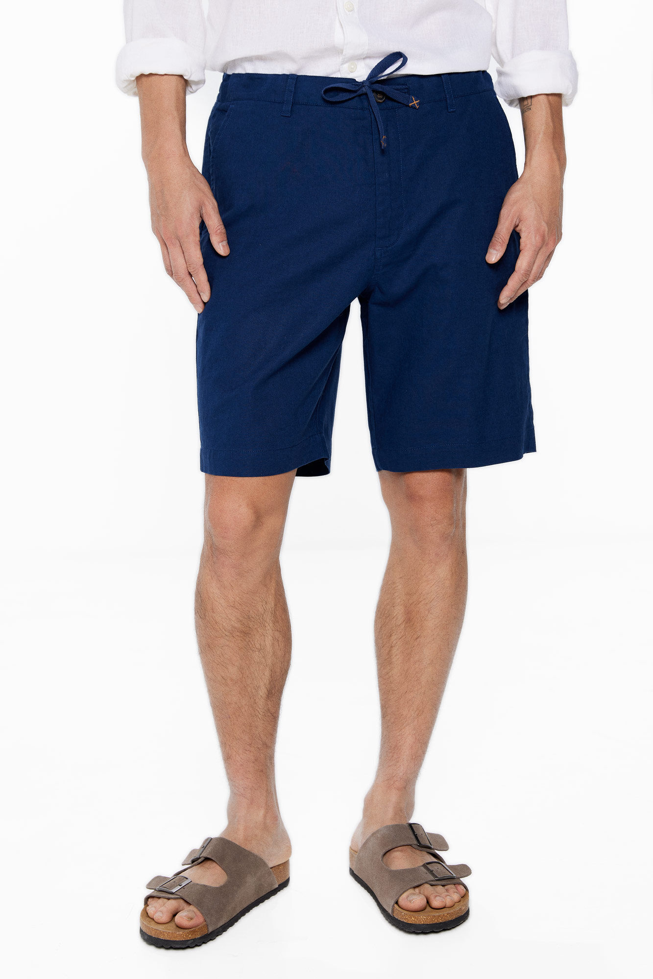 Springfield Bermuda lino comfort slim fit