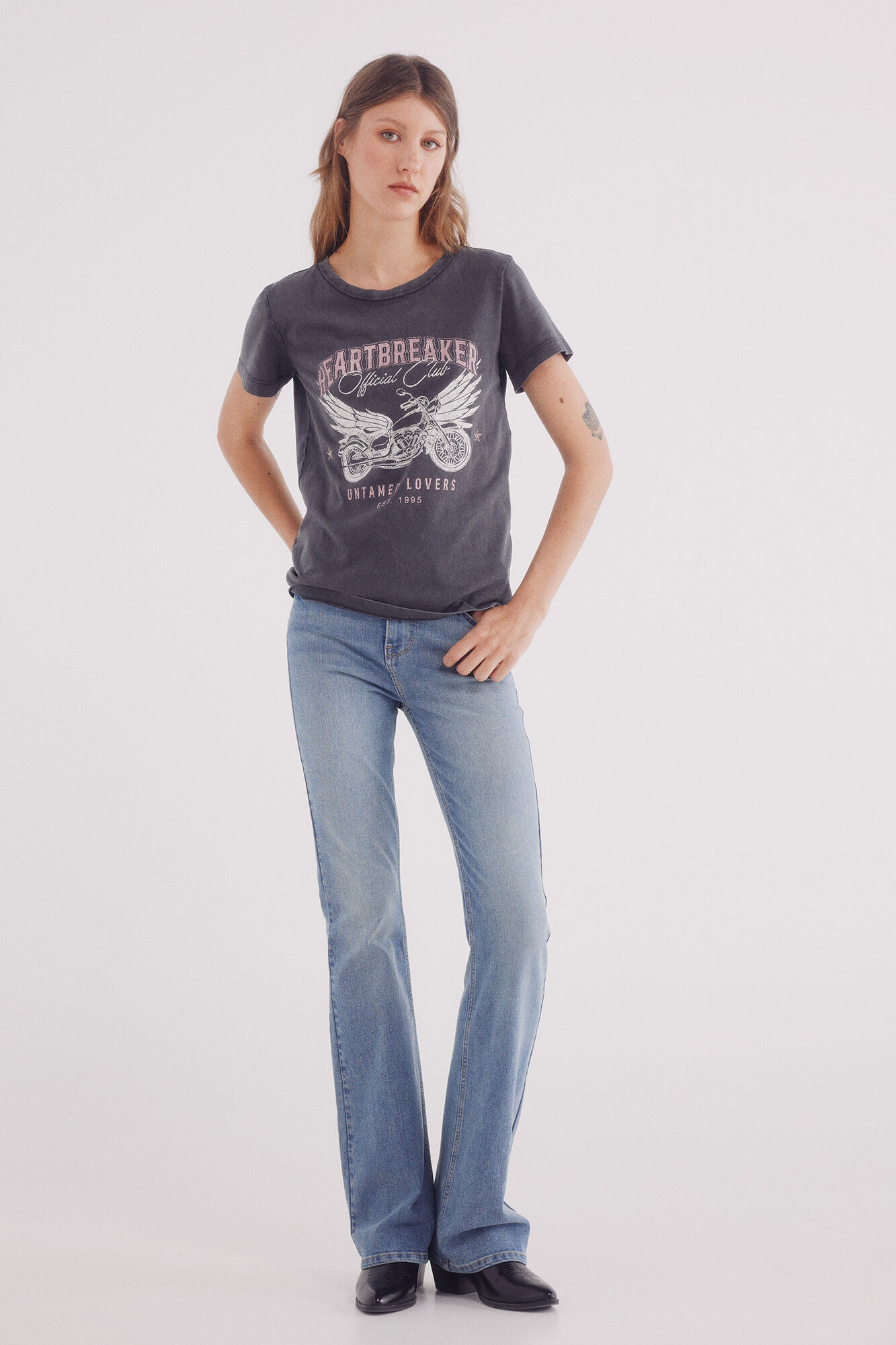 Springfield Playera "Heartbreaker" gris