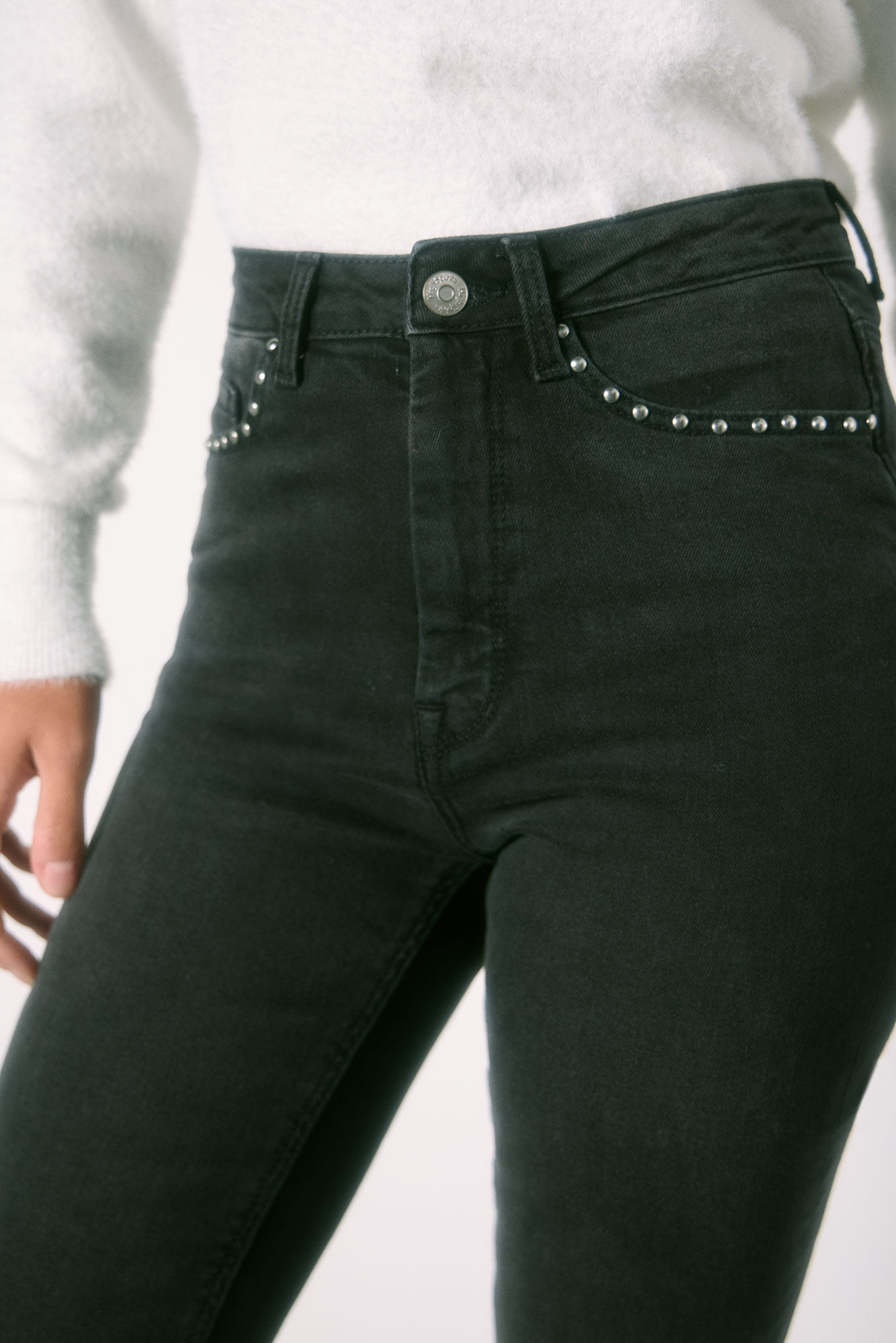 High Spirits Jeans Flare 0018 negro