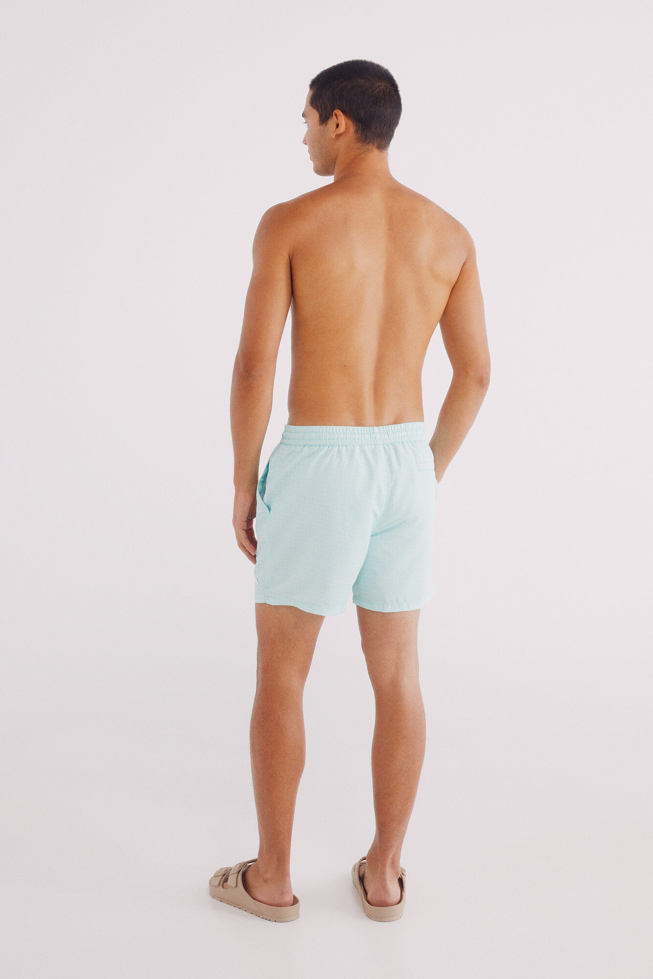 Springfield Ba&ntilde;ador estampado verde