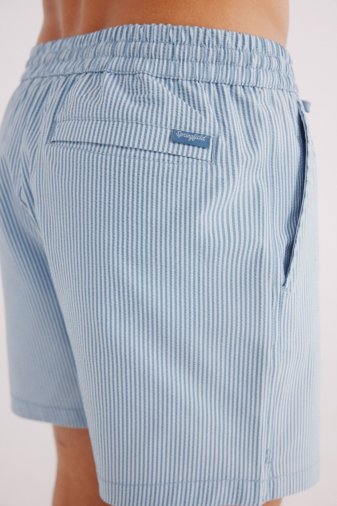Springfield Ba&ntilde;ador seersucker estampado rayas estampado