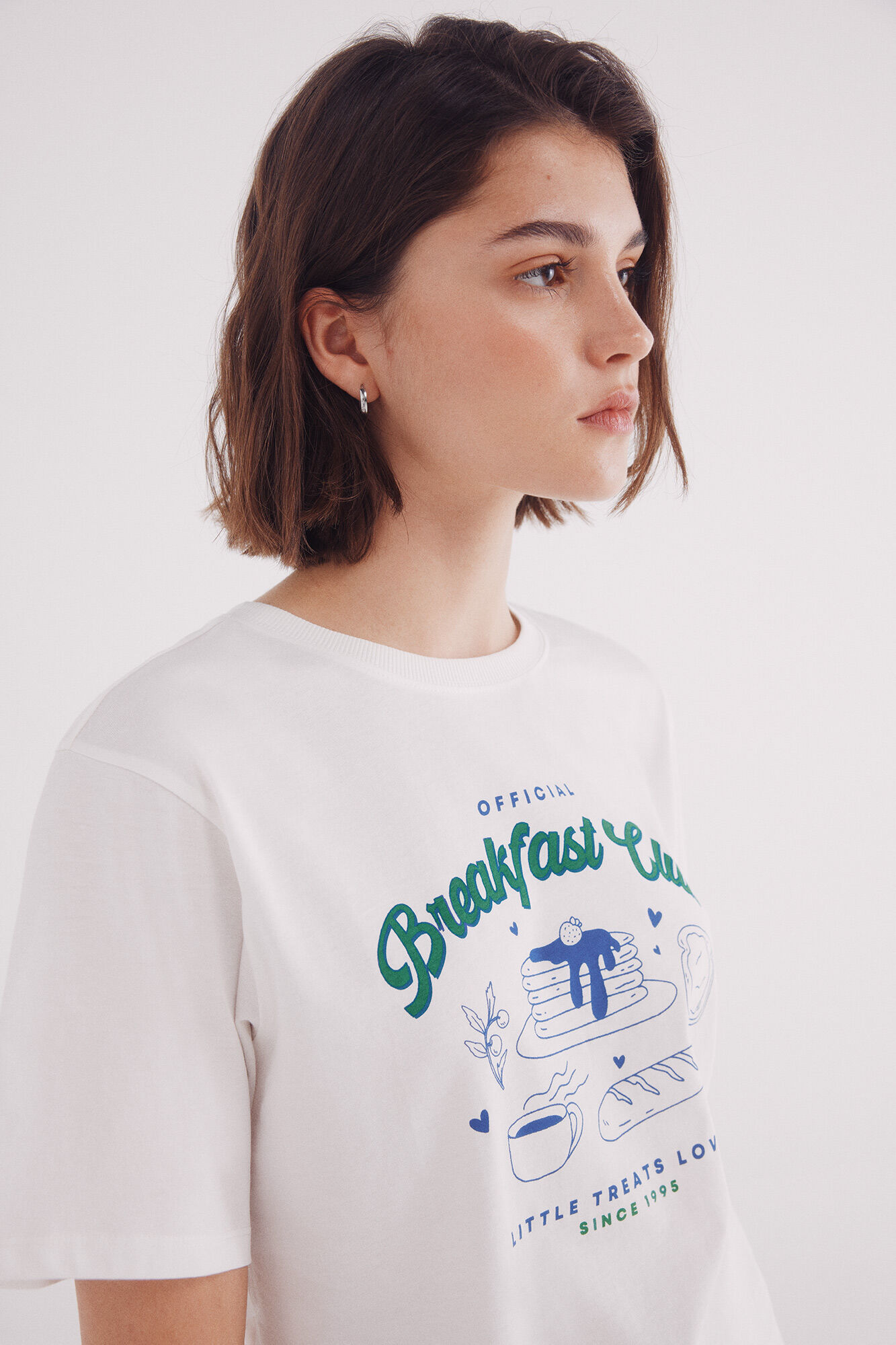 Springfield Playera gr&aacute;fica blanco