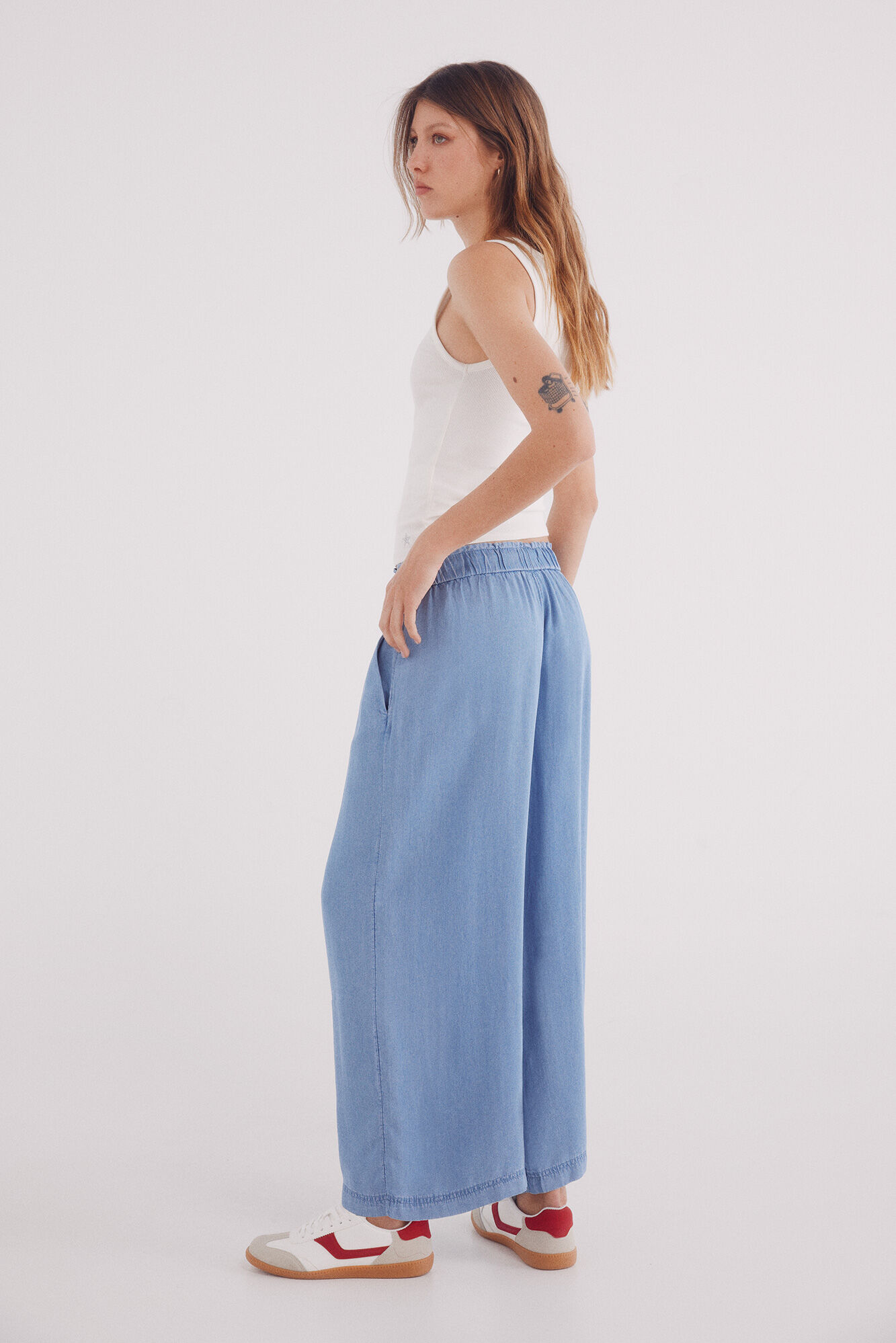 Springfield Pantal&oacute;n culotte tencel