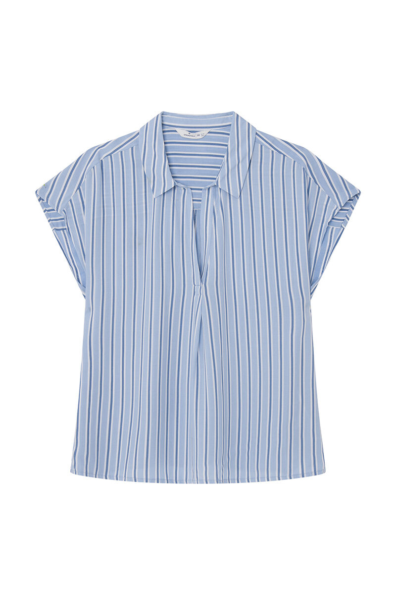 Springfield Blusa polera estampada natural
