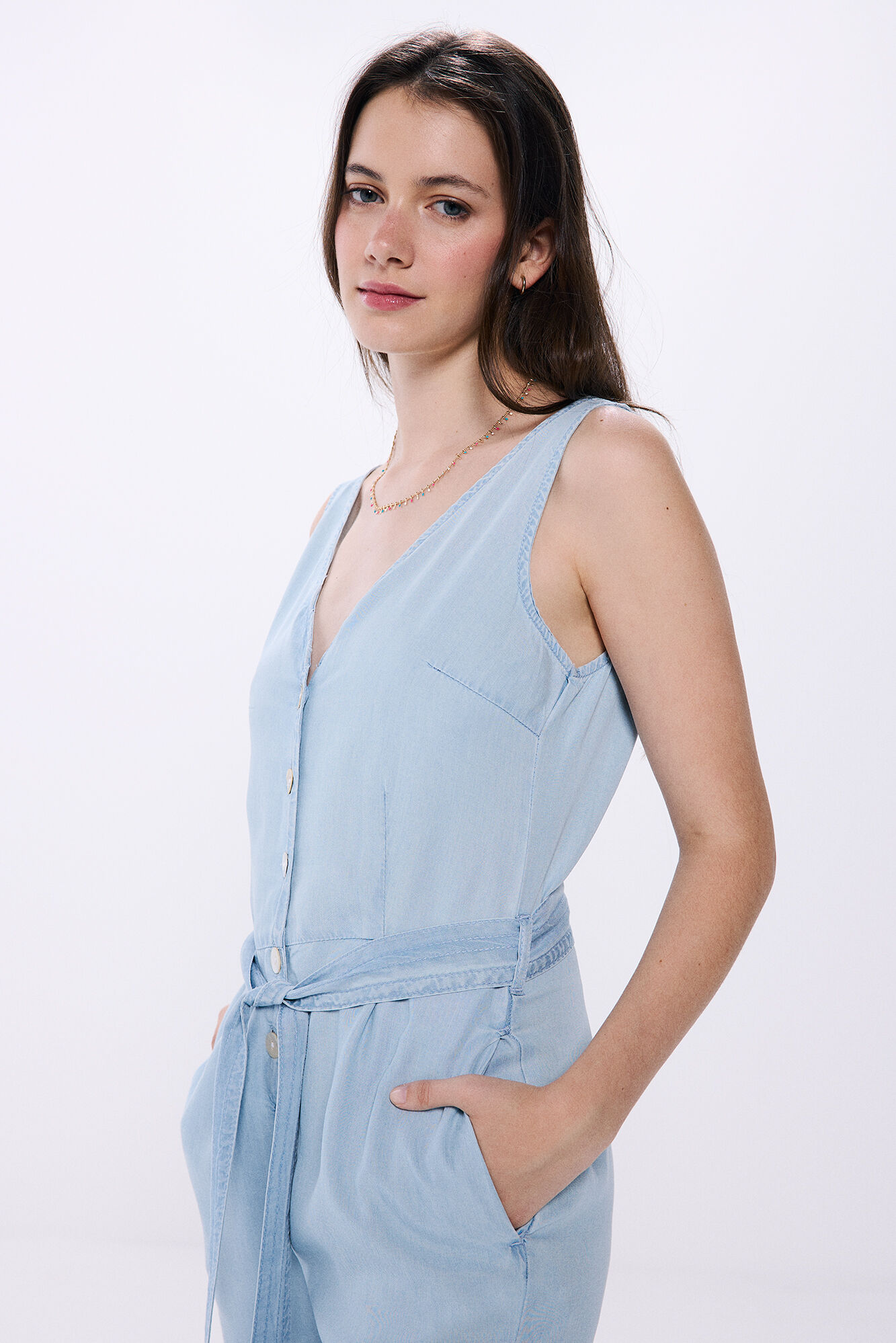 Springfield Mono tirantes tencel azul tinta