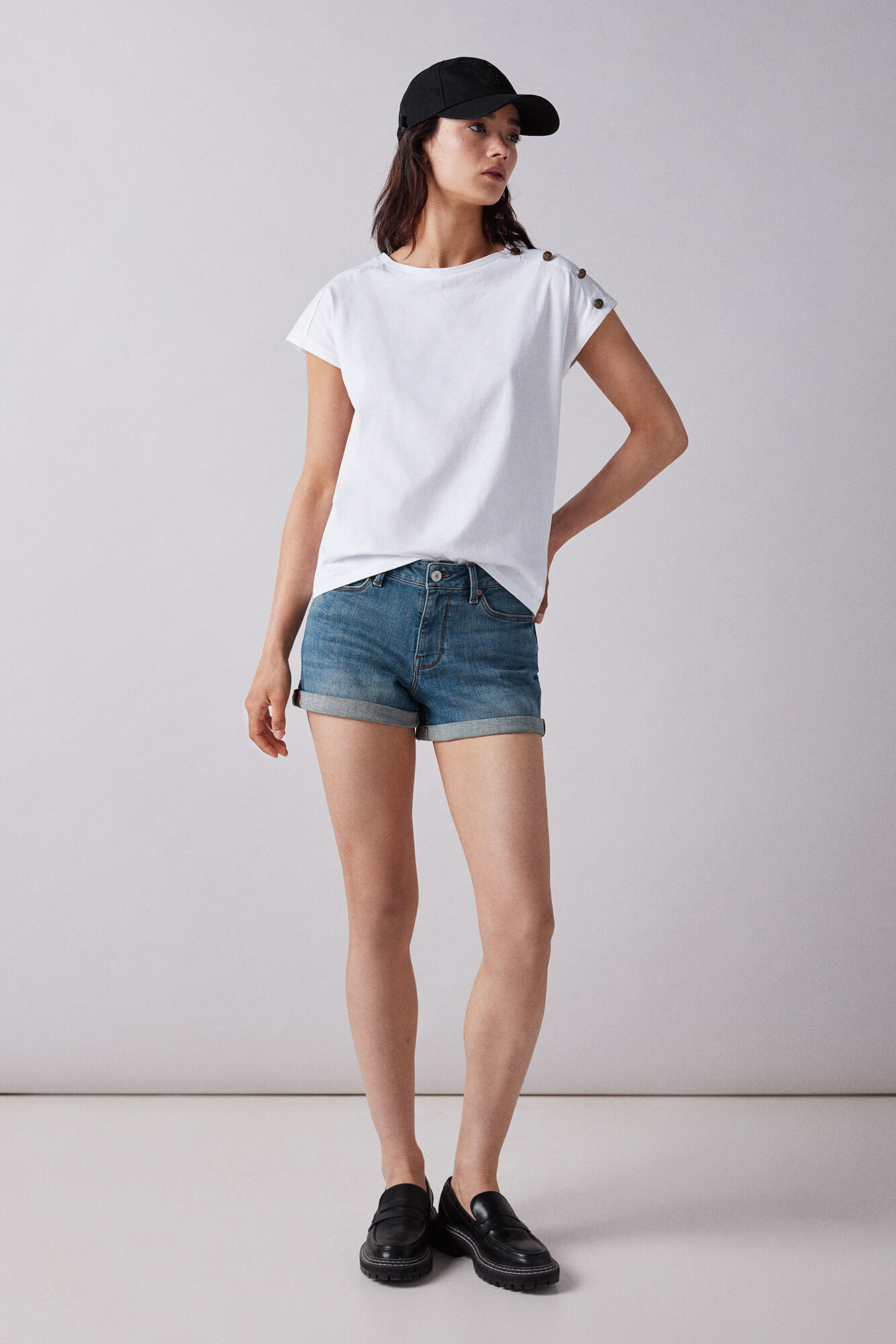 Springfield Shorts jeans b&aacute;sicos