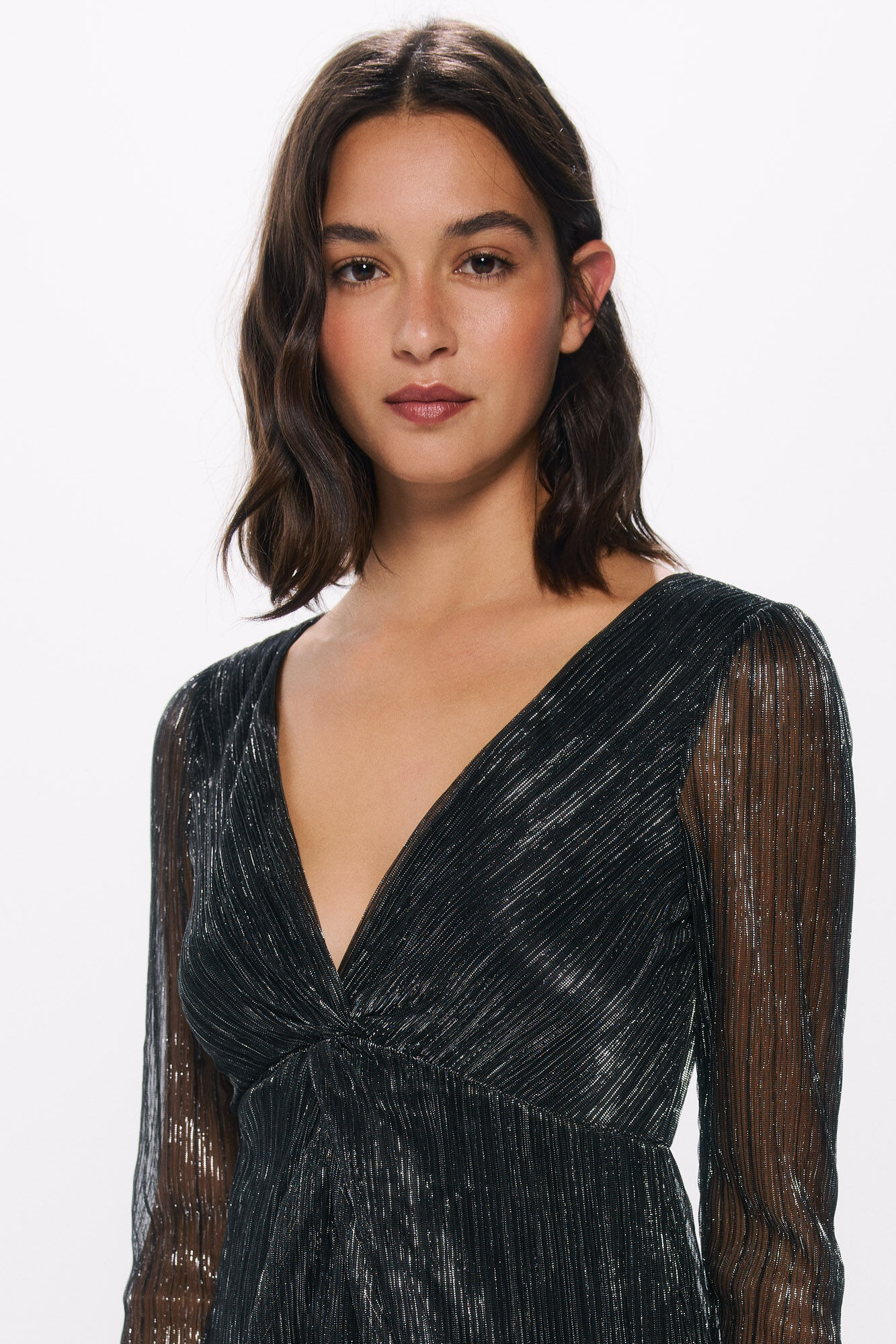 Springfield Vestido corto lurex