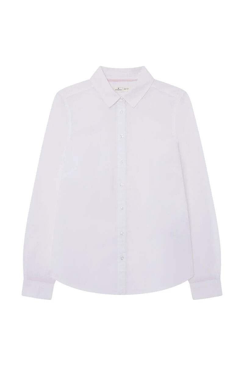 Springfield Blusa entallada algod&oacute;n natural