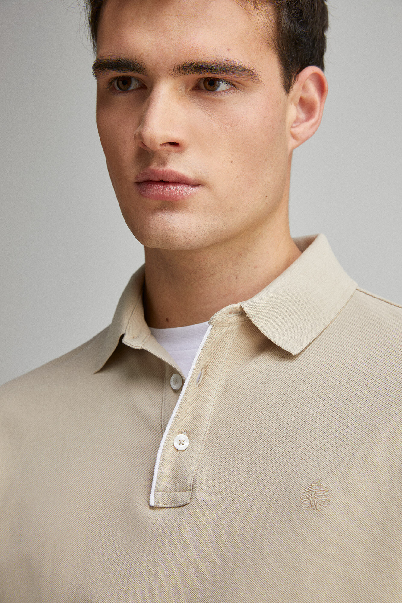 Springfield Polo piqu&eacute; contraste tapeta slim fit