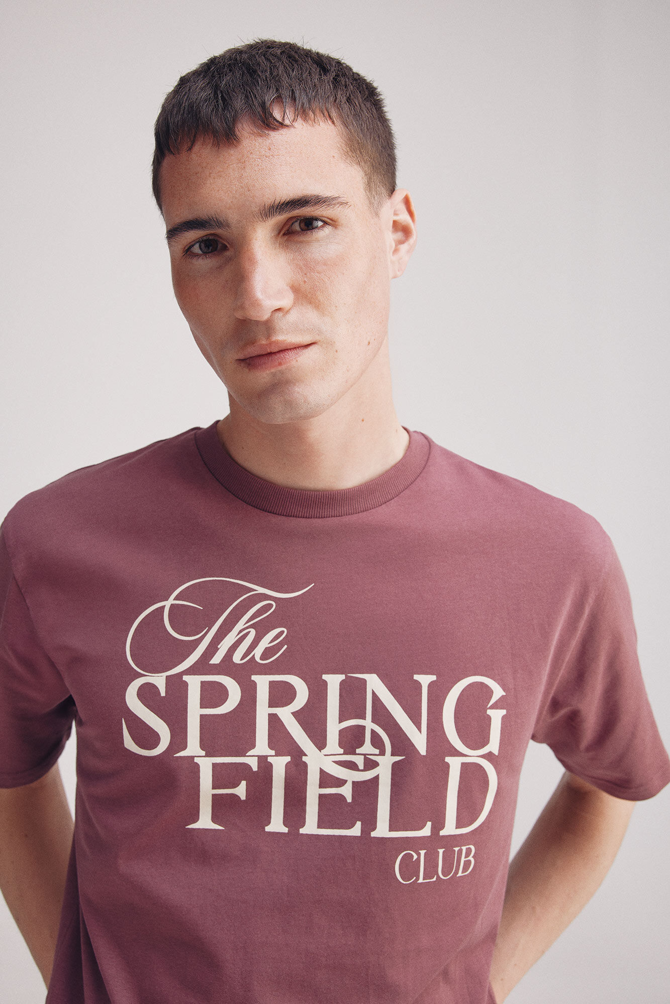 Springfield Playera logo Springfield club p&uacute;rpura