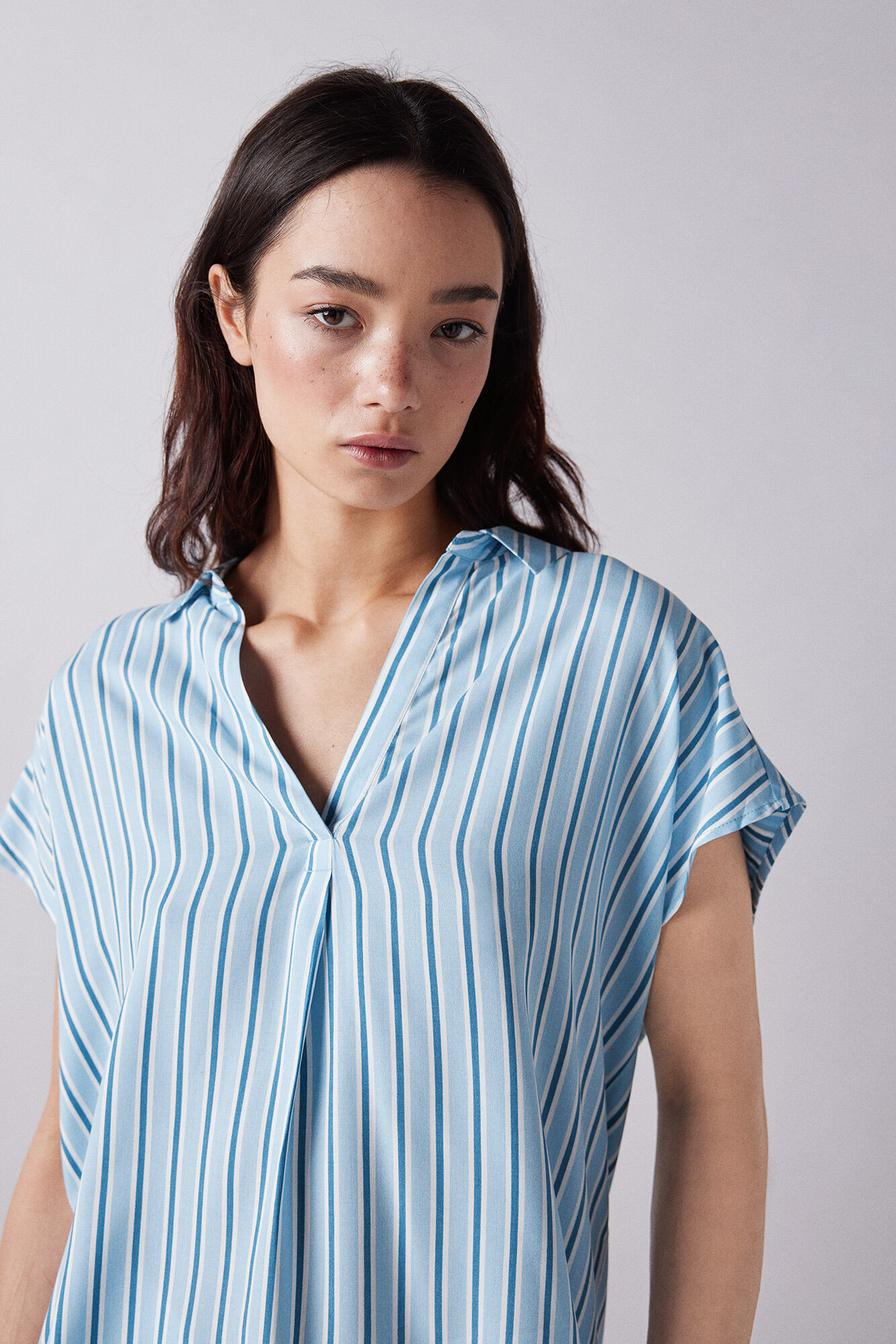 Springfield Blusa polera estampada